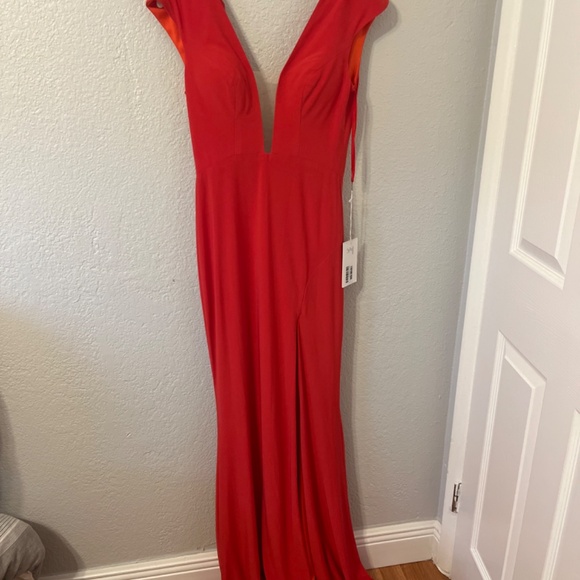 JVN by Jovani Red Evening Gown - Picture 7 of 8